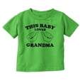 thumbnail image 1 of This Baby Loves Grandma Two Thumbs Toddler Boy Girl T Shirt Infant Toddler Brisco Brands 3T, 1 of 1