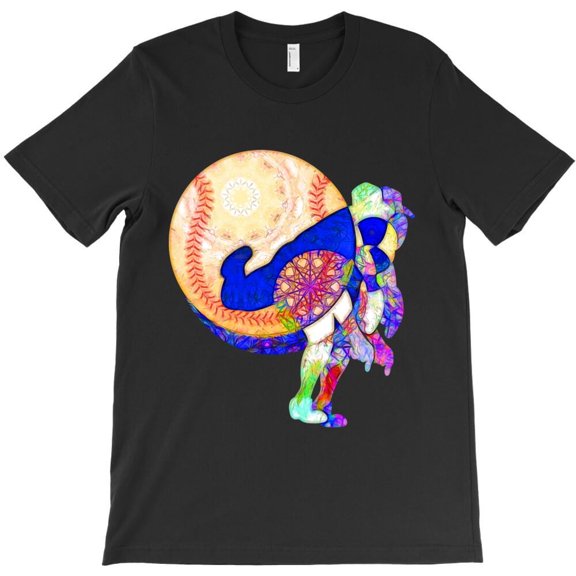 This Baseball Pitcher Psychedelic Merch Themed Funny and Cool Sport H089 Unisex T-Shirt, Up to 5XL Available