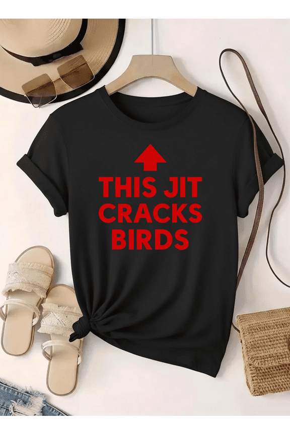 This Bird Cracks Funny Retro Meme Humor Style Graphic Quote Unisex T-Shirt V13042 up to Size 5XL