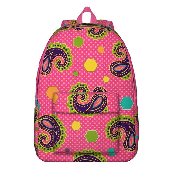 This Bohemian Paisley Backpack is a School Day Essential, Providing Ample Space for Your Laptop and Academic Materials, An Excellent Gift for Study