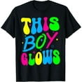 thumbnail image 1 of This Boy Glows Cute Boys Party Team Kids Boys Girls T-Shirt, 1 of 4