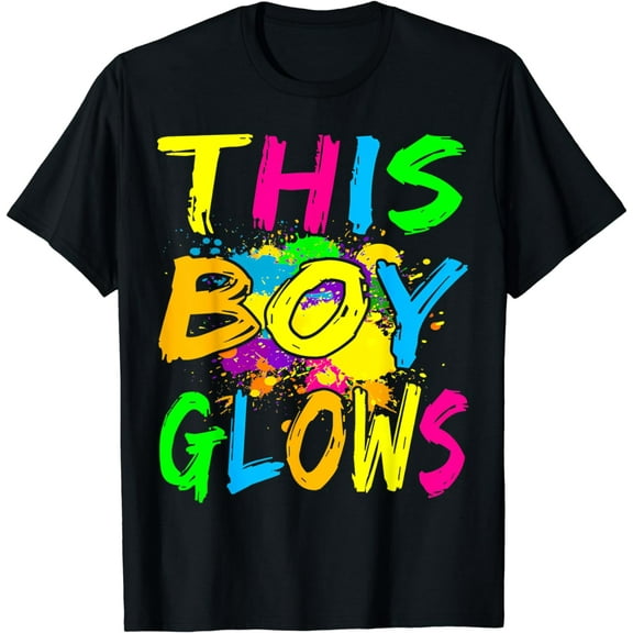 This Boy Glows cute boys man son party team T-Shirt