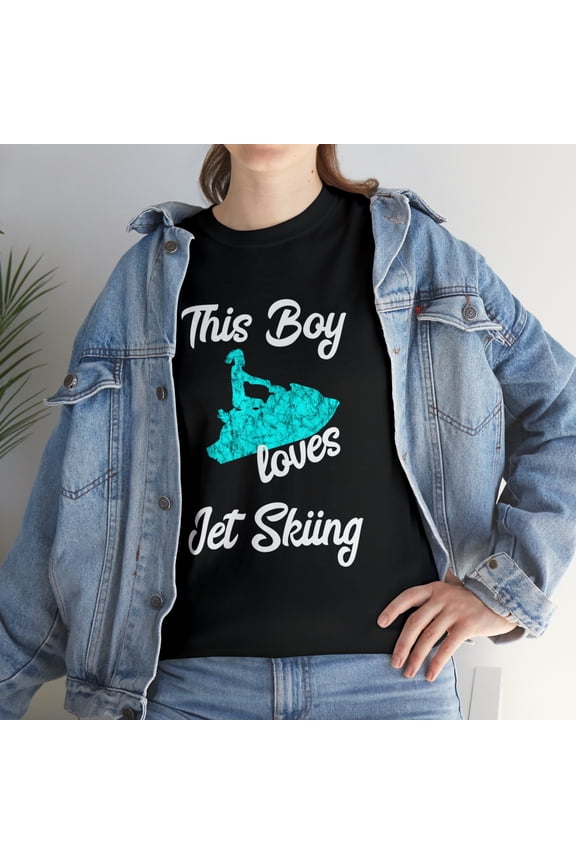 This Boy Loves Jet Skiing Jet Ski Driver Watercraft Racing T-shirt