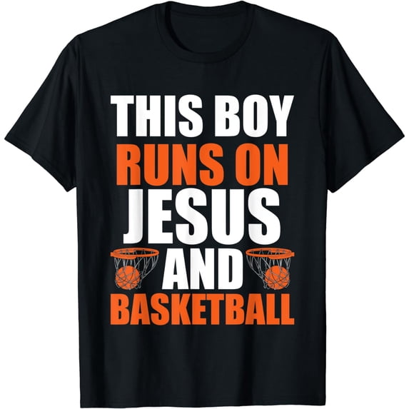 This Boy Runs On Basketball Game Dribbling T-Shirt
