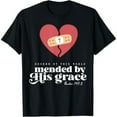 thumbnail image 1 of This ‘Broken by the World, Mended by His Grace’ T-Shirt Celebrates God’s Healing | Psalm 147:3, 1 of 5
