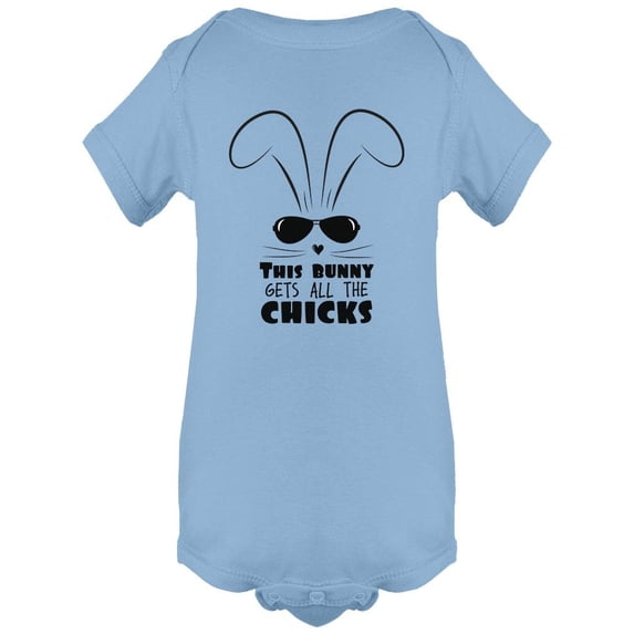 This Bunny Gets All The Chicks Bodysuit Infant -Image by Shutterstock, 6 Months
