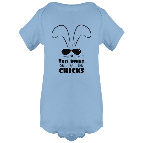 This Bunny Gets All The Chicks Bodysuit Infant -Image by Shutterstock,  6 Months