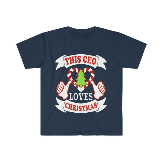 This CEO loves Christmas Unisex T-shirt S-3XL Xmas Holidays Boss