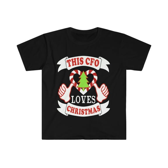This CFO loves Christmas Unisex T-shirt S-3XL Xmas Holidays Boss