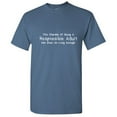 thumbnail image 1 of This Charade of Being a Responsible Adult has Gone Novelty Sarcastic T Shirt Humor Graphic Tees Men Christmas Tshirt, 1 of 5