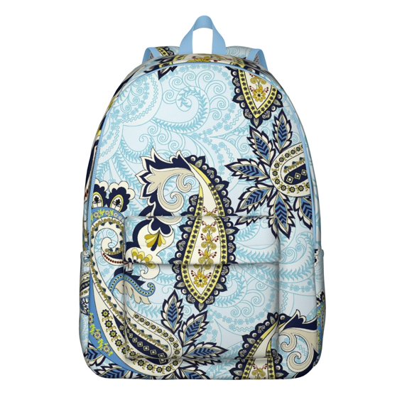 This Chic Boho Paisley Backpack is Ready for School, Offering Secure Storage for Your Laptop and Organized Pockets for Supplies, A Great Gift Idea