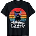 This Childless Cat Lady is Voting KamalaHarris 2024 Retro TShirt