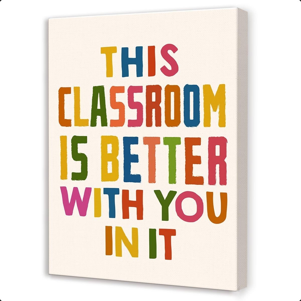 This Classroom is Better With You in it Canvas Wall-Art, Canvas Print ...