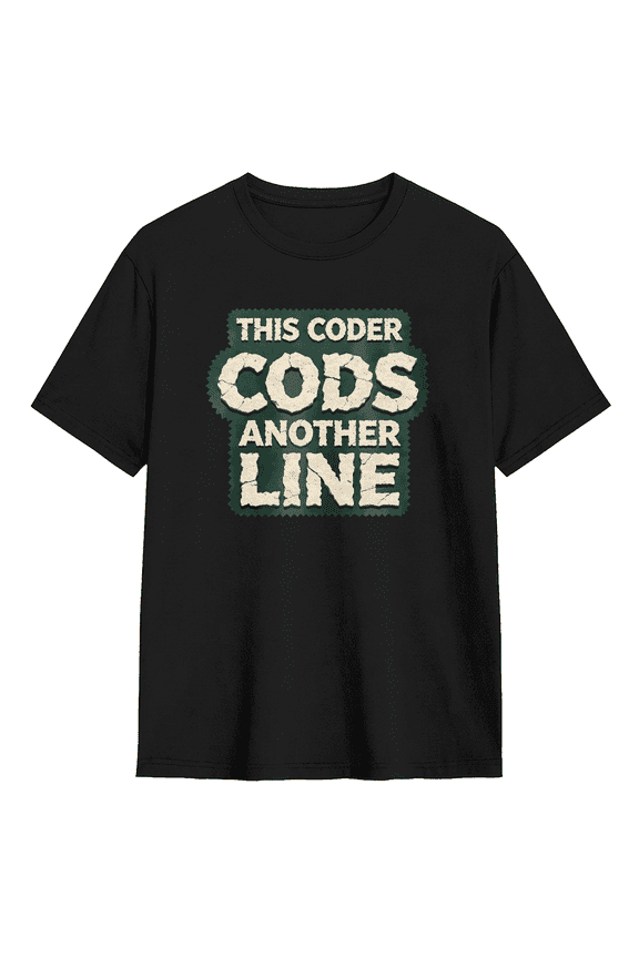 This Coder Cods Another Line Cool Graphic Tee For Men, Tech Witty Cotton Short Sleeves T-Shirt
