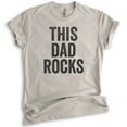 thumbnail image 1 of This Dad Rocks T-shirt, Unisex Men's Shirt, Cool Dad Shirt, Father's Day Shirt, Light Silk Gray, Medium, 1 of 6
