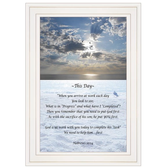 TrendyDecor4U This Day Ready To Hang Framed Print ME49A-226G