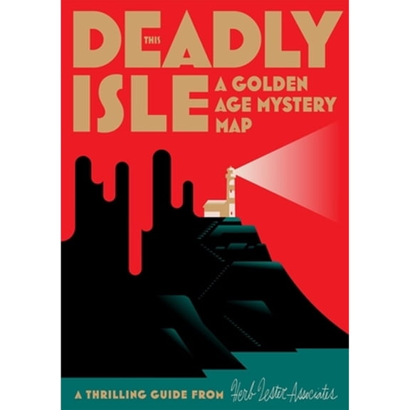 Pre-Owned This Deadly Isle: A Golden Age Mystery Map (Hardcover 9781739897123) by Martin Edwards, Herb Lester Associates