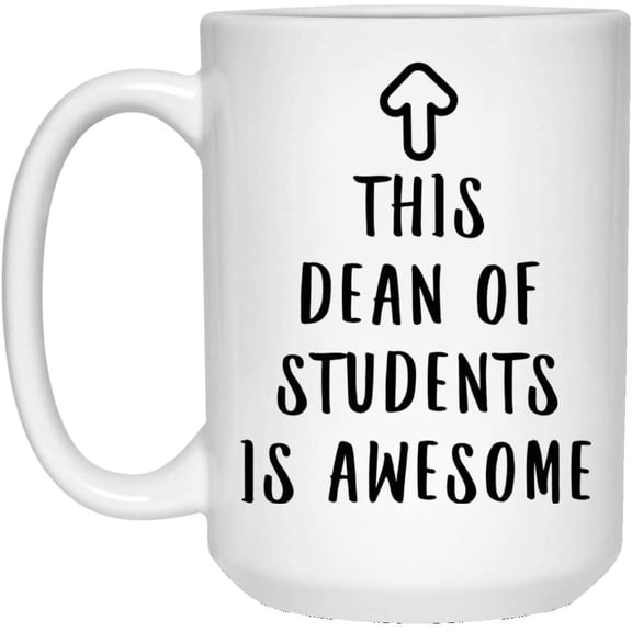 This Dean Of Students Is Awesome Funny Gift Christmas 2022 Gifts White Coffee Mug 15oz