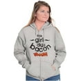 thumbnail image 1 of This Girl Digs Bacon Funny Meat Lover Womens Plus Size Graphic Zipper Hoodie Brisco Brands 3X, 1 of 5