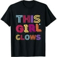 thumbnail image 1 of This Girl Glows For Kids Tie Dye Bright Colors 80's And 90's T-Shirt, 1 of 3
