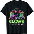 thumbnail image 1 of This Girl Glows Lights Glow Party Lover T-Shirt, 1 of 3