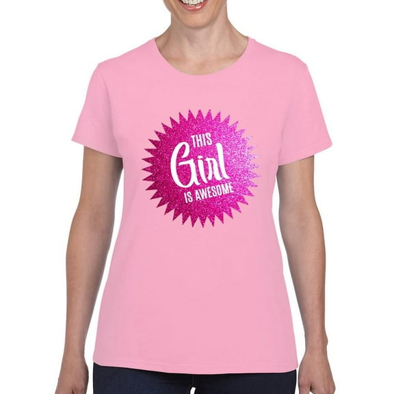 This Girl Is Awesome T-shirt Women's -SmartPrintsInk Designs