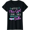 thumbnail image 1 of This Girl Knows How to Handle Her Pool Balls Billiard TShirt, 1 of 4