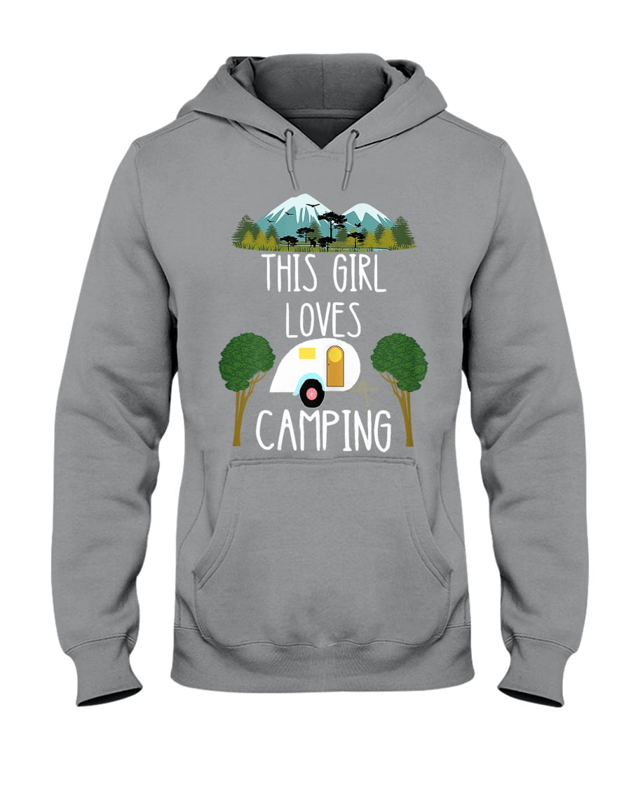 This Girl Loves Camping Rv Teardrop Trailer Camper Caravan Hooded