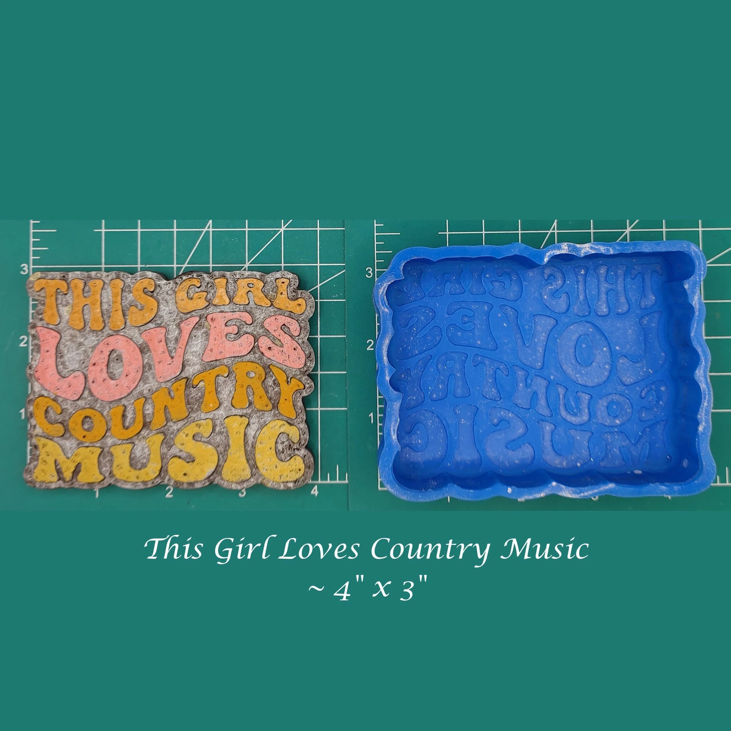 This Girl Loves Country Music Silicone Freshie Mold