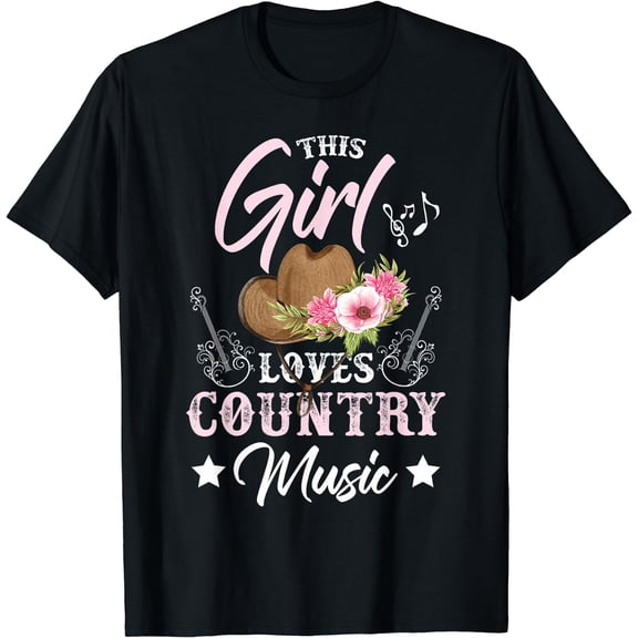 This Girl Loves Country Music T-Shirt