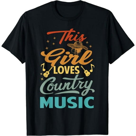 This Girl Loves Country Music T-Shirt