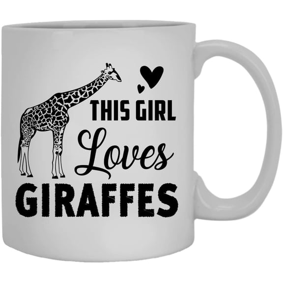 This Girl Loves Giraffes Mugs, Coffee Mug, Coffee Mug Handle 11 oz