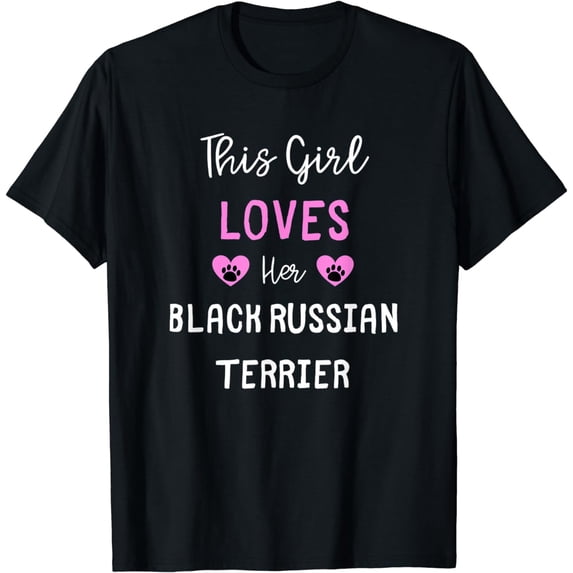 This Girl Loves Her Black Russian Terrier T-Shirt