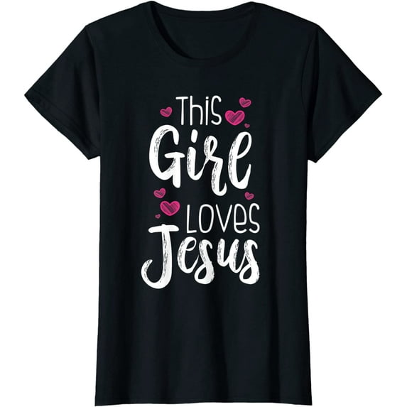 This Girl Loves Jesus Gift For Christian T-Shirt