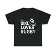 thumbnail image 1 of This Girl Loves Rugby Funny T-Shirt, 1 of 4