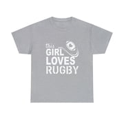 This Girl Loves Rugby Funny T-Shirt