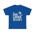 thumbnail image 1 of This Girl Loves Rugby Funny T-Shirt, 1 of 4
