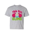 thumbnail image 1 of This Girl Loves Slime Slime Lovers Party Funny DT Youth Kids T-Shirt Tee, 1 of 2