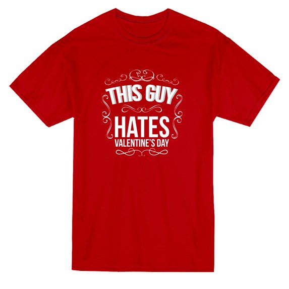 This Guy Hate Valentine's Day Graphic Design Men's T-shirt