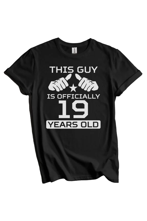 This Guy Is Officially 19 Years Funny 19th Birthday T-Shirt 19th Birthday Gift