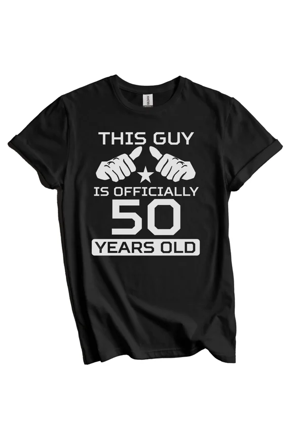 This Guy Is Officially 50 Years Funny 50th Birthday T-Shirt 50th Birthday Gift