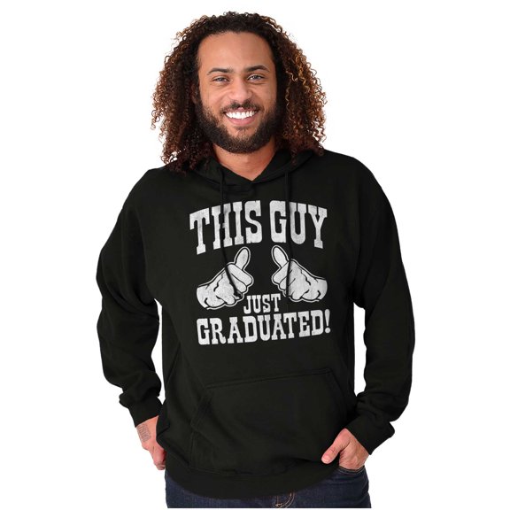 This Guy Just Graduated Graduation Hoodie Hooded Sweatshirt Men Brisco Brands L