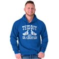 thumbnail image 1 of This Guy Just Graduated Thumbs Up Men's Big & Tall Graphic Hoodie Brisco Brands 3X, 1 of 5
