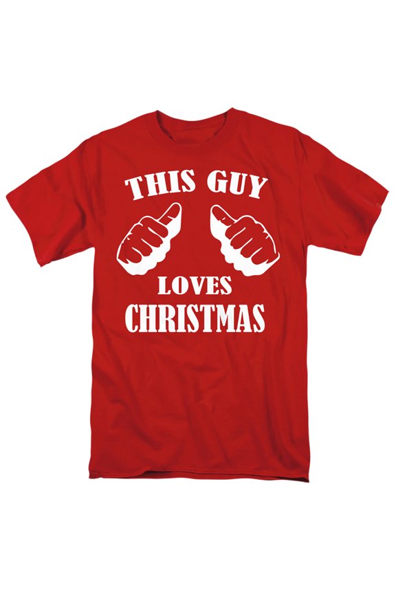 This Guy Loves Christmas Unisex Adult T Shirt