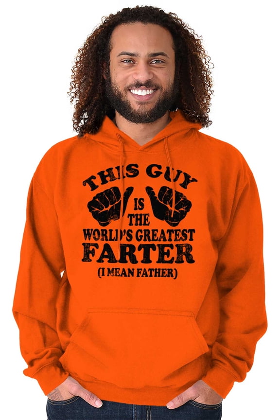 This Guy Worlds Greatest Farter Funny Men's Big & Tall Graphic Hoodie Brisco Brands 3X