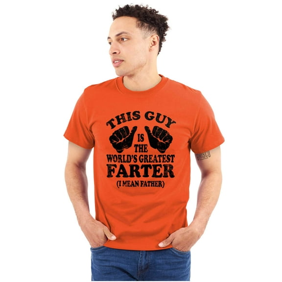 This Guy Worlds Greatest Farter Funny Men's Big & Tall Crewneck Graphic Tee Brisco Brands 3X