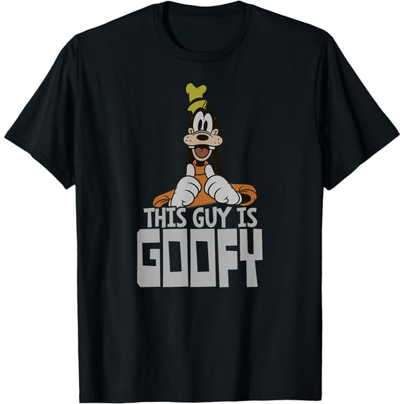 This Guy is Goofy DTG Print Unisex T-Shirt,Black Color,Size M