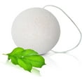 thumbnail image 1 of Organic Konjac Facial Sponge – Simply White | Gentle Exfoliating Scrubbie for Sensitive Skin | Plant-Based, Vegan, Biodegradable, Daily Pore Cleanser, 1 of 6