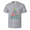 thumbnail image 1 of This Home Believes Tee Very Cool Novelty Holiday Spirit Christmas Loving T Shirt, 1 of 1