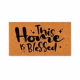 thumbnail image 1 of This Home Is Blessed, Welcome Doormat, Front Porch Entryway Mat, Housewarming Gift (16x24 inches) 3163, 1 of 5